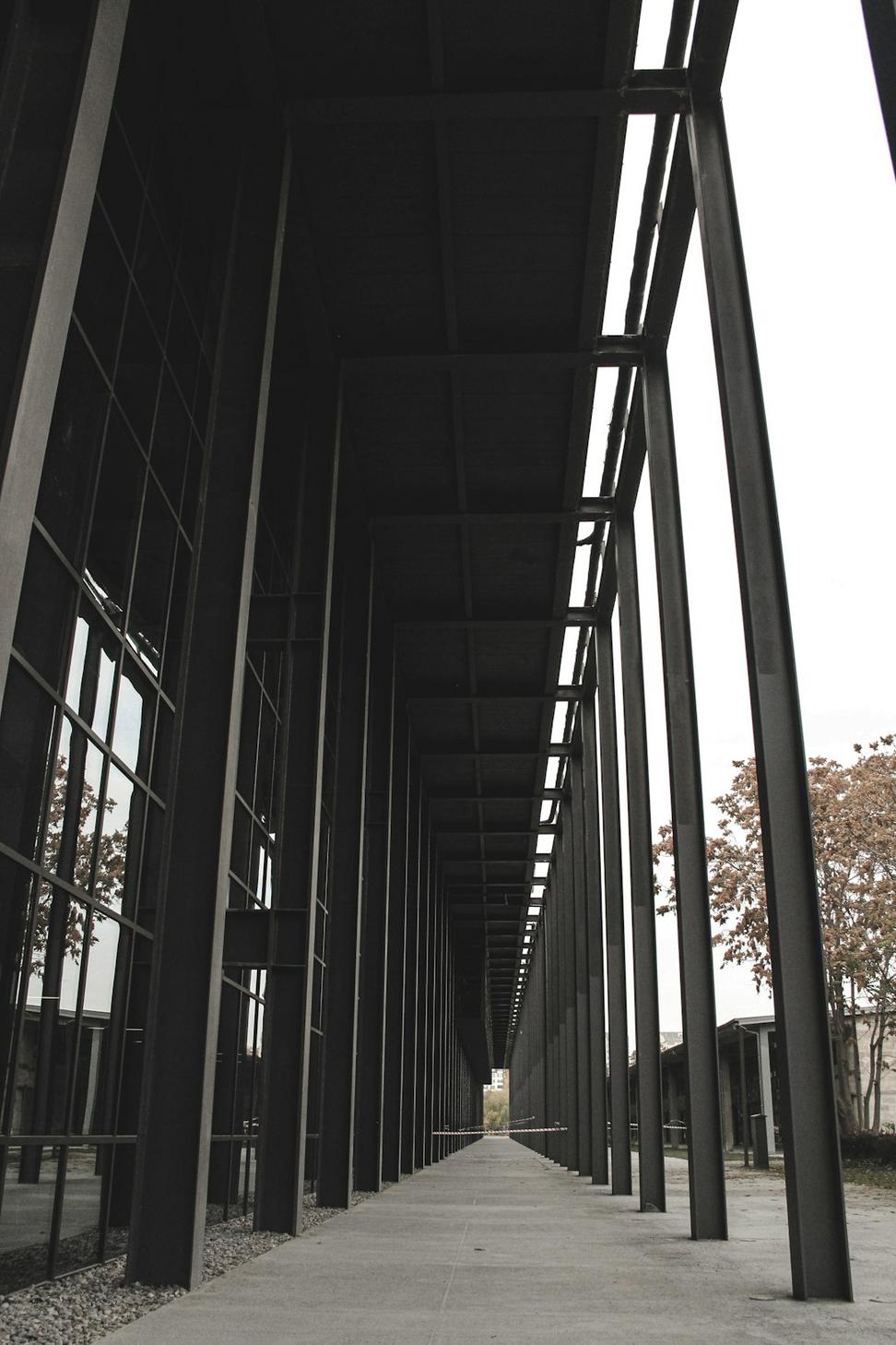 Steel framework construction